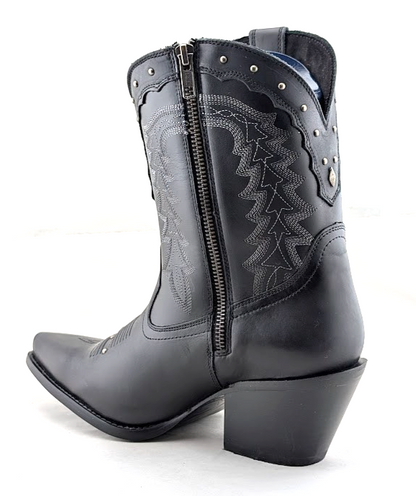 Durango Crush Womens Sz 9.5 Black Leather Tassles Cowboy Western Boots DRD0432 Durango