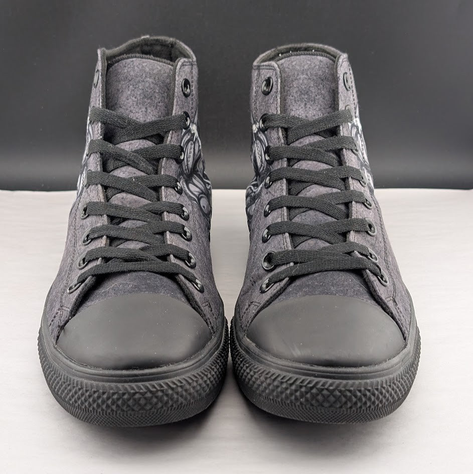 RAAD Shop Angry Gorilla Canvas Hi Tops US Size M9 / W10.5W Unisex RARE RAAD