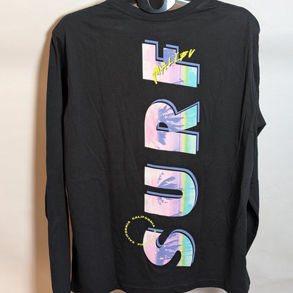 Original Use Malibu Surf Black Long Sleeve Graphic Tee Men's Size Large Original Use