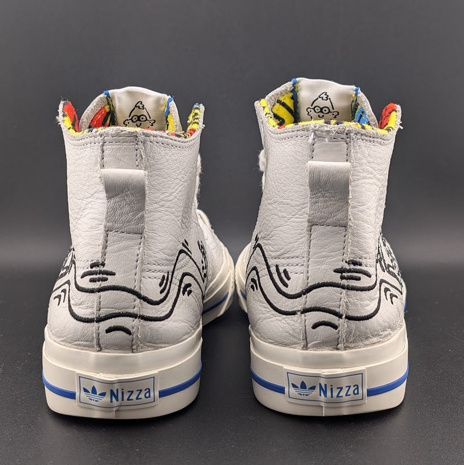 Adidas Nizza/Keith Haring "Pop Art" Leather Hitop ~Mens Sz 7/Wos Sz 8 | EE9297 adidas