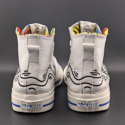 Adidas Nizza/Keith Haring "Pop Art" Leather Hitop ~Mens Sz 7/Wos Sz 8 | EE9297 adidas