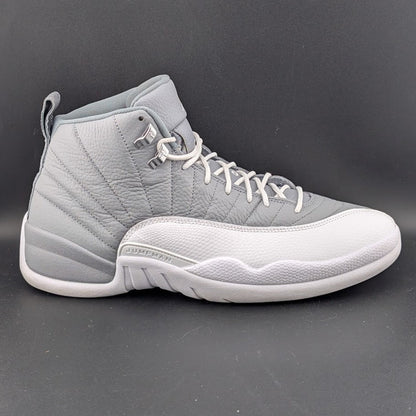 Air Jordan 12 Retro Stealth Men's Sneakers Size 12 White-Cool Grey Worn Once Jordan