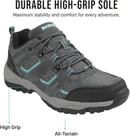 Women's Size 8.5 Northside Monroe Low Lightweight All Season Leather Hiking Shoe Northside