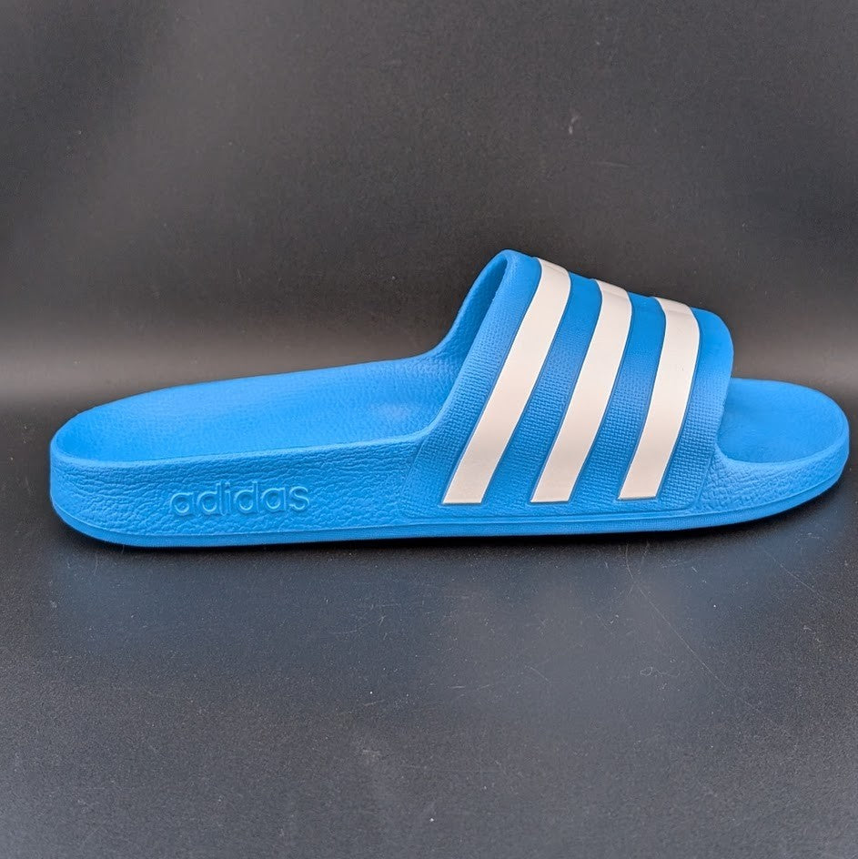 Adidas FY8047 Solar Blue Adilette Aqua Slide Sandals NWT **FREE SHIPPING adidas