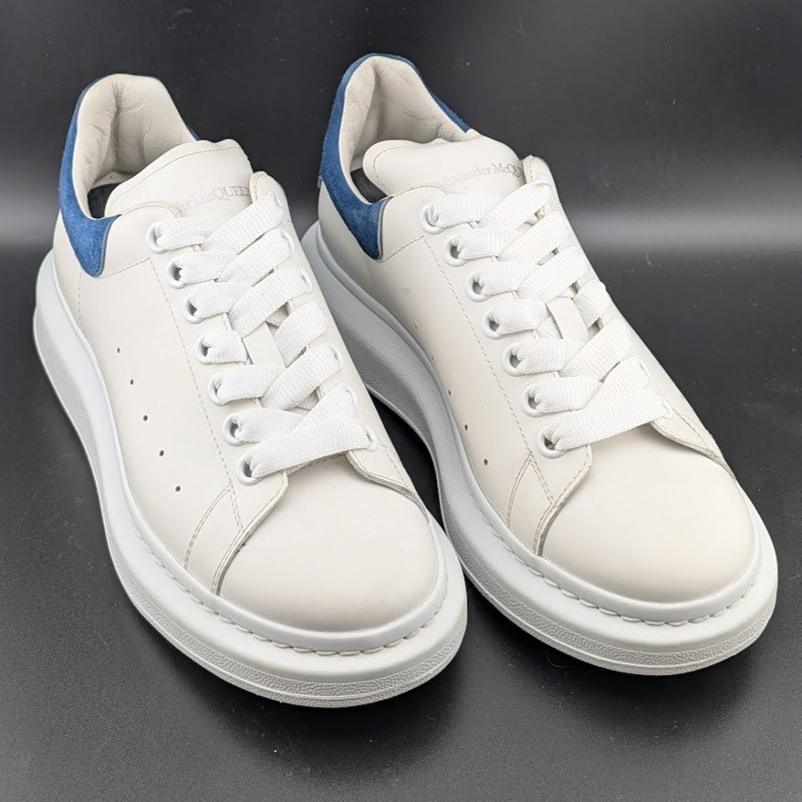 Alexander McQueen Oversized Paris Blue Leather Sneakers - Womens Size 8/Mens 6.5 Alexander McQueen
