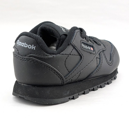 Reebok CL Leather Unisex Infant/Toddler Shoes Size 5 ~ Black Reebok