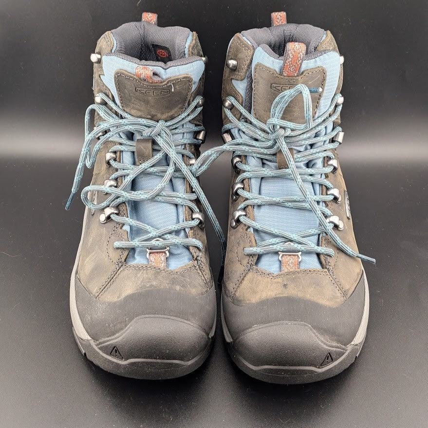 Keen Women's Size 8-Revel IV Mid Polar W Leather Hiking Boot-Grey/Slate 1023629 Keen