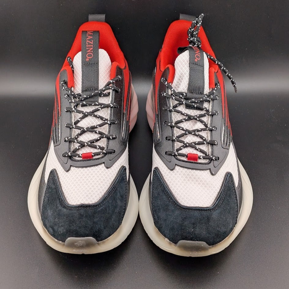 Mazino Krypton Casual Sneakers in Size 9 Superlight Air Soles Blk/Red SC3269 Mazino Krypton