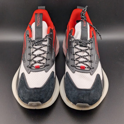 Mazino Krypton Casual Sneakers in Size 9 Superlight Air Soles Blk/Red SC3269 Mazino Krypton