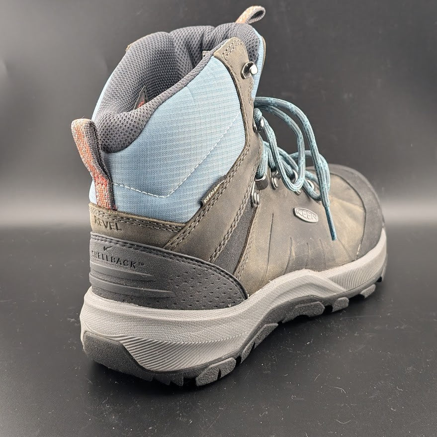 Keen Women's Size 8-Revel IV Mid Polar W Leather Hiking Boot-Grey/Slate 1023629 Keen