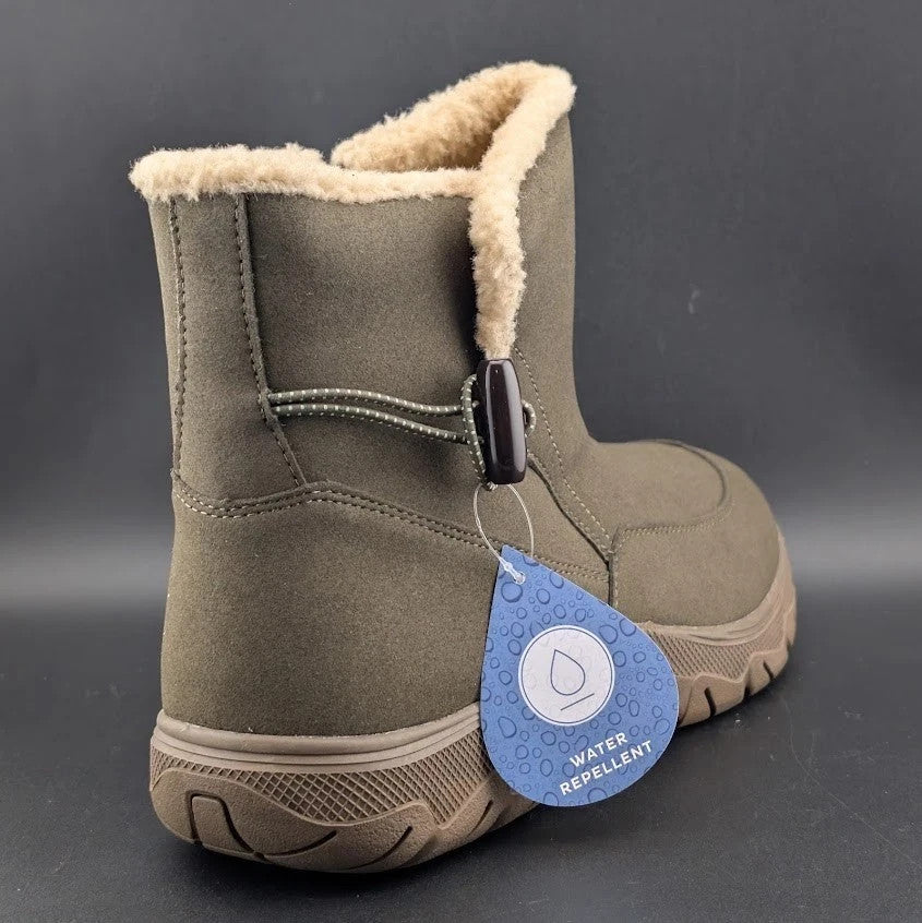 Easy Spirit Tyme2 Ankle Boot Women's 11M Taupe Water Repellent Lining Easy Spirit