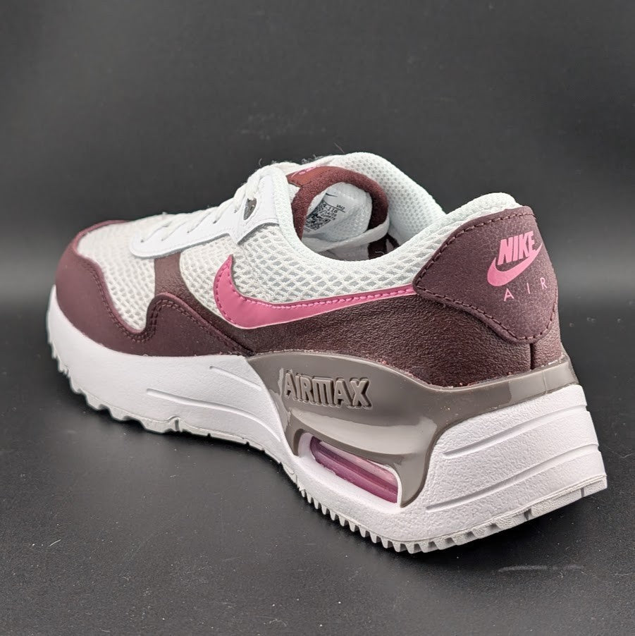 Nike Air Max System (GS) Kids 5Y / Women's 7 ~ White / Playful Pink Nike