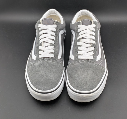 Vans Unisex Pewter Grey Lace-Up Old Skool Skate Shoe Size M8 W9.5 VANS