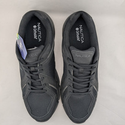 Nautica Decatur KM1621 Mens Size 12 Black Lifestyle Sneakers Shoes Ortholite Soc Nautica