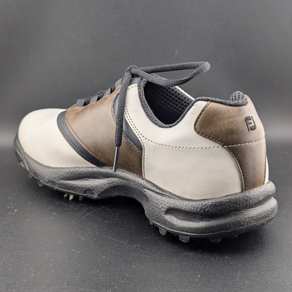 FootJoy GreenJoys Mens Size 11M White Brown Leather Oxford Golfing FootJoy