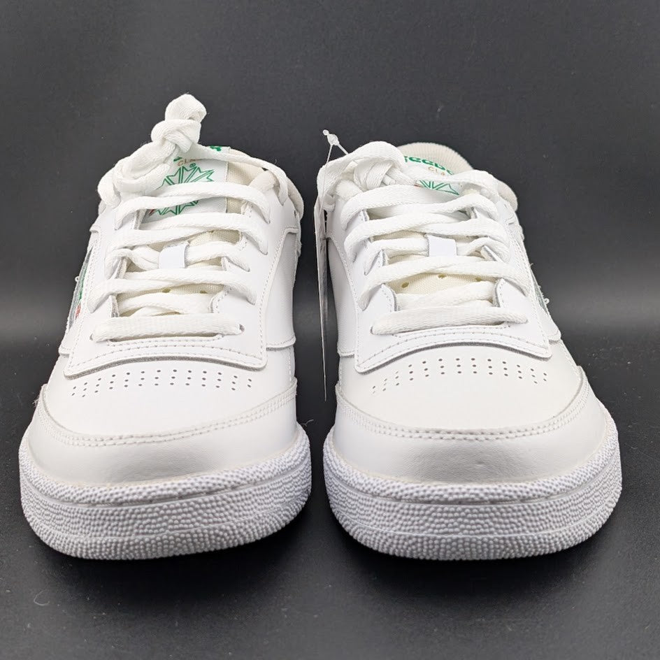 Reebok Men's Size 8 ~ Club C 85 White Green Tennis / Pickleball Court Shoes NIB Reebok