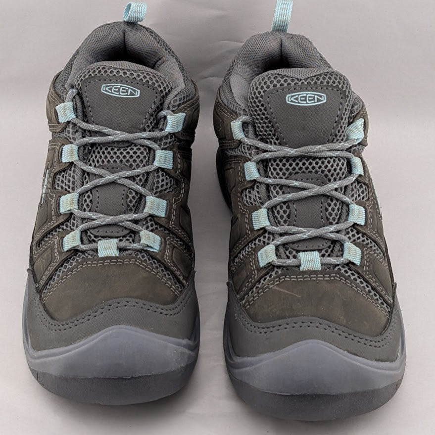 Keen Circadia Vent Low Hiking Shoes Grey Cloud Blue-Women Size 6.5-DISPLAY MODEL Keen