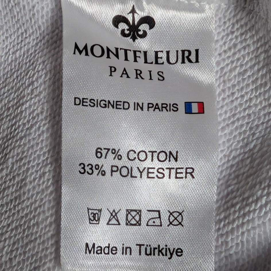 Men's Sz Lrg Luxury Rhinestone Lion Fashion Jersey Sweatshirt Montefleuri Imperf Montefleuri Paris