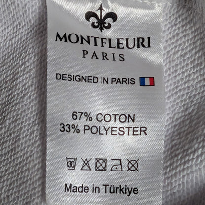 Men's Sz Lrg Luxury Rhinestone Lion Fashion Jersey Sweatshirt Montefleuri Imperf Montefleuri Paris