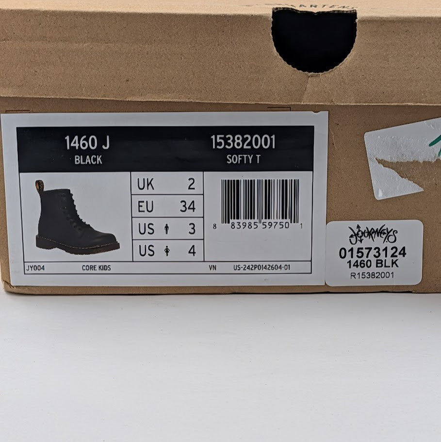 Doc Martens | 1460 Softy T Boot | Black, Size 4 / Kids Size 3 | Side Zip Dr. Martens