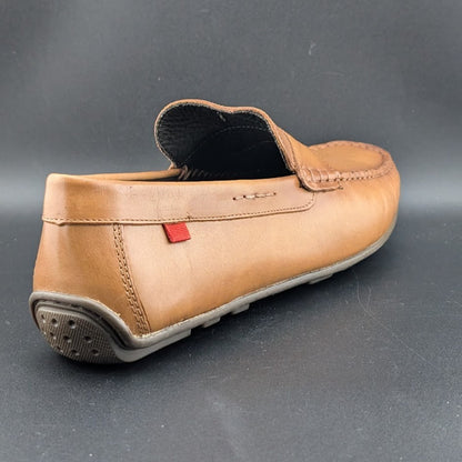 Marc Joseph New York Nebraska Loafer Men's US 10M Tan Napa Leather Shoes Mocs Marc Joseph New York