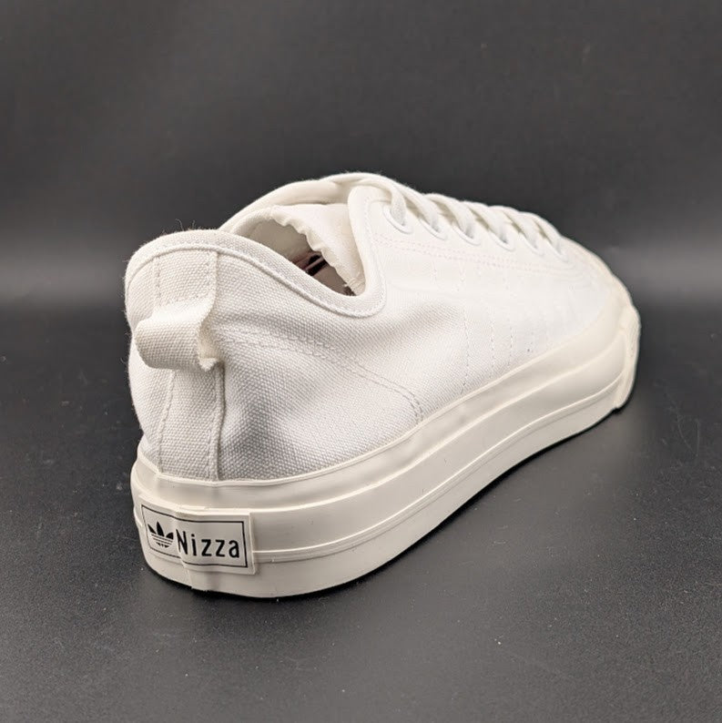 adidas Men's Size 8 / Wo's 9 Nizza RF Canvas Shoes Triple White  EF1883 adidas