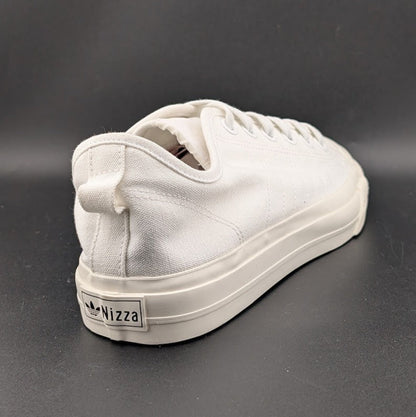 adidas Men's Size 8 / Wo's 9 Nizza RF Canvas Shoes Triple White  EF1883 adidas