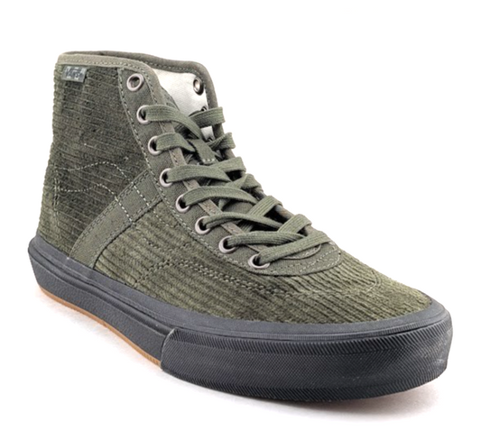 Vans Crockett High Decon Corduroy Olive/Black Men's US Sz 7 Sk8 New Rare Halfcab VANS