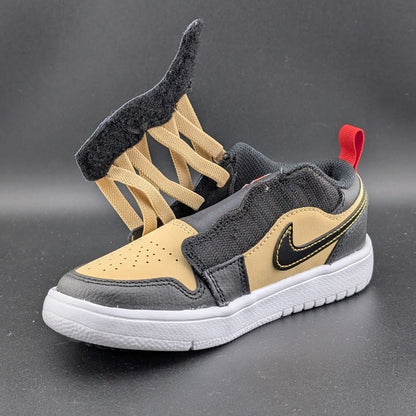 Jordan Unisex 12c Air Jordan 1 Low Alt SE PS Pizza Shoes Tan Black Red Q2015200 Jordan