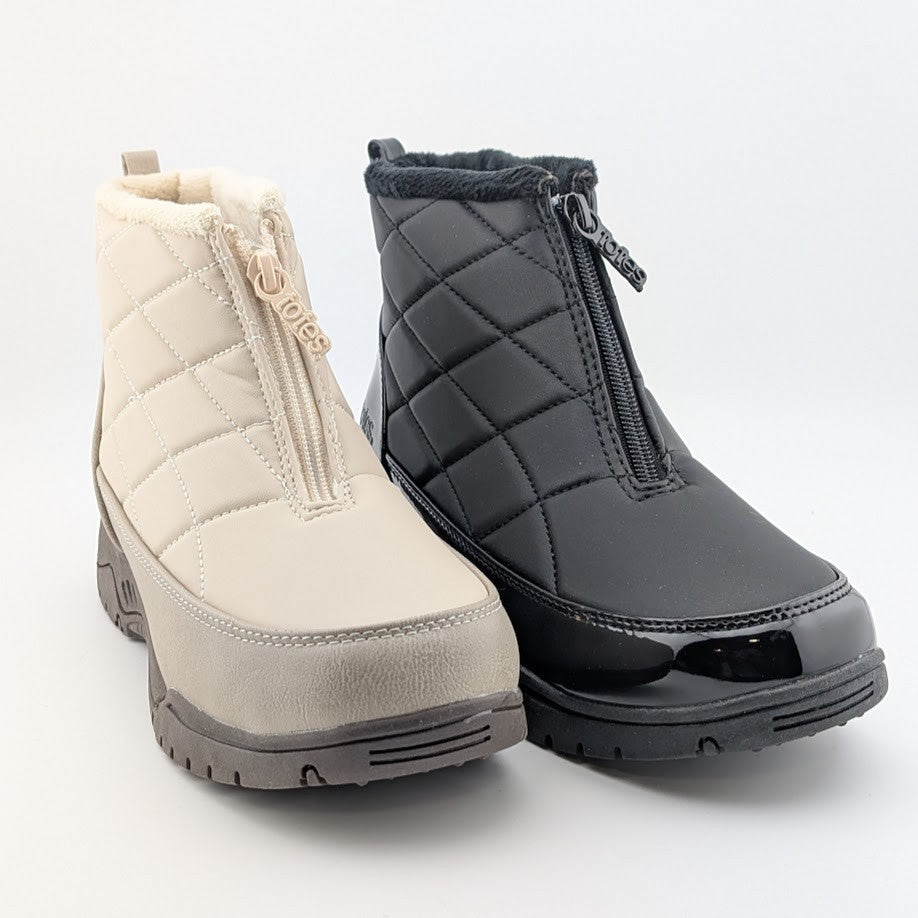 totes Superior Women's Winter Boots Black or Taupe Waterproof Lined Snow Totes