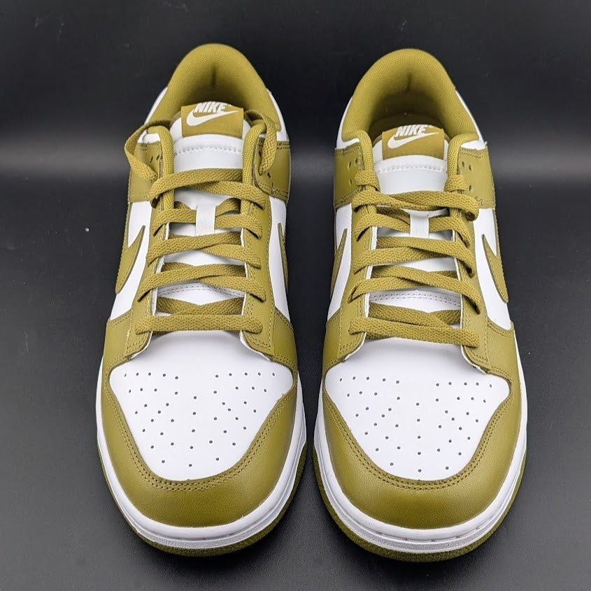 Nike Men's Size 13 Dunk Low Retro White Pacific Moss DV0833-105 Leather Sneaker Nike