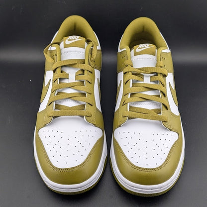 Nike Men's Size 13 Dunk Low Retro White Pacific Moss DV0833-105 Leather Sneaker Nike