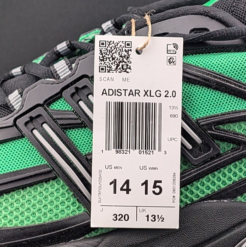 adidas Adistar XLG 2.0 'Black Green’ (HQ7551) Men's Size US 14 / Women's US 15 adidas