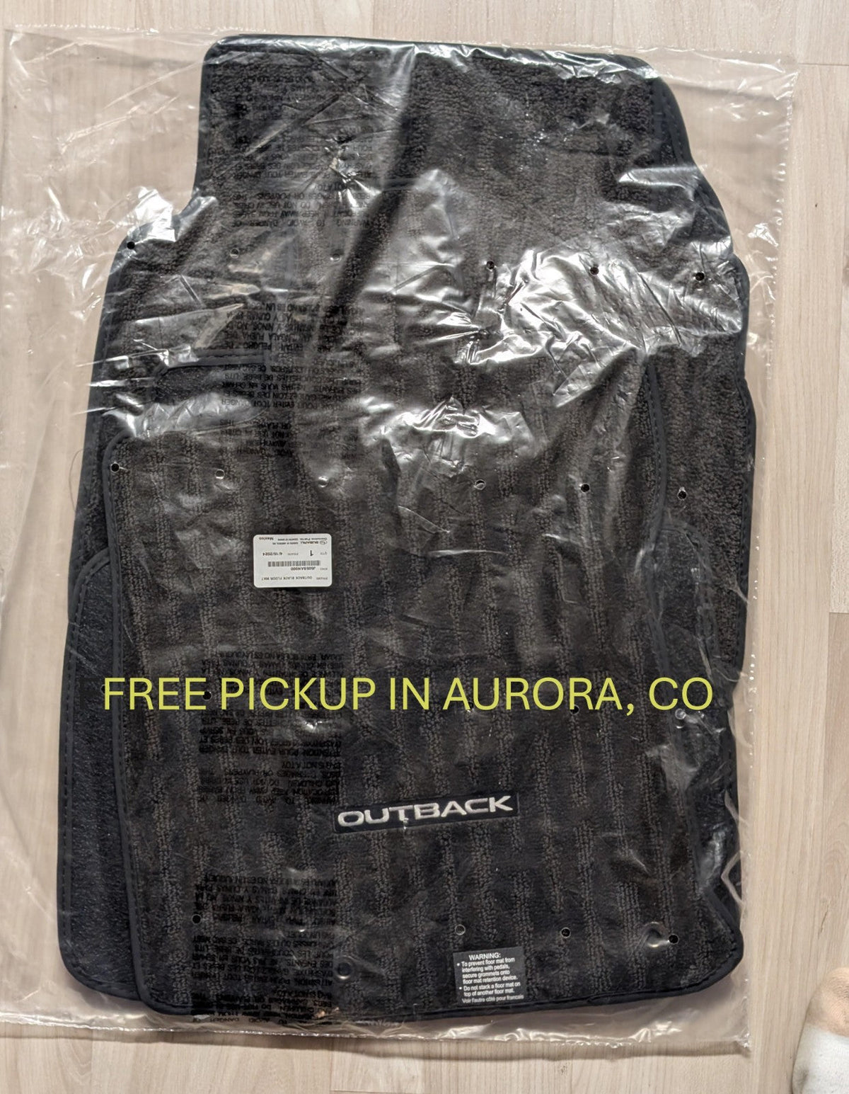 Subaru Genuine OEM 4PC Black Carpet Mats For 2020-2025 Outback J505SAN000 New Subaru