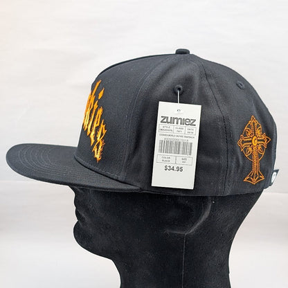 🔥Cookies Black Snapback Hat ~ One Size ~ World on Fire🔥Embroidered *FREE SHIP* Cookies Sf