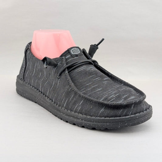 Hey Dude Wendy Heathered Stretch Midnight Women’s Size 8/9 Comfort Slip On Shoes Hey Dude