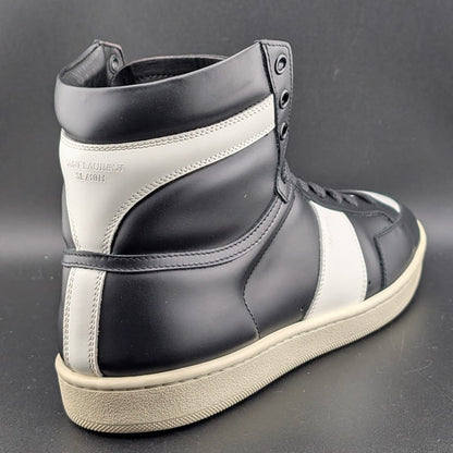 Saint Laurent SL10H High Top Sneaker Black Leather 418026 Sz EU41/Men 8/Wos 9.5 Saint Laurent