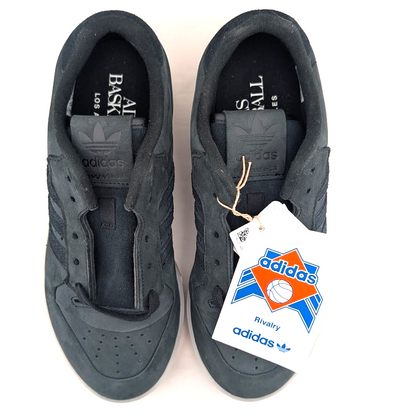 adidas Rivalry Lux Low LaceUp~Womens Sz 7 Black Nubuck Basketball Sneakers Shoes adidas