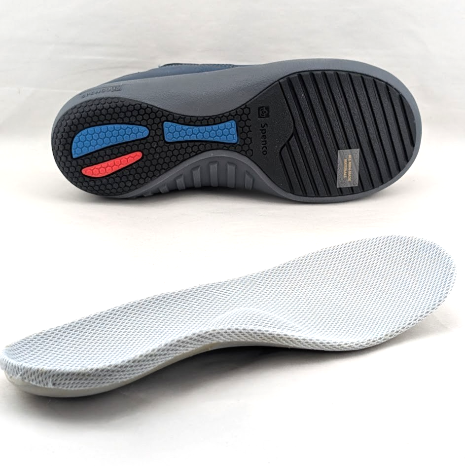 Spenco Brooklyn Womens US 5.5 Navy Orthotic Convertible Slip-On Clogs Shoes Spenco