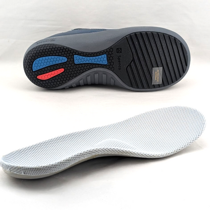 Spenco Brooklyn Womens US 5.5 Navy Orthotic Convertible Slip-On Clogs Shoes Spenco