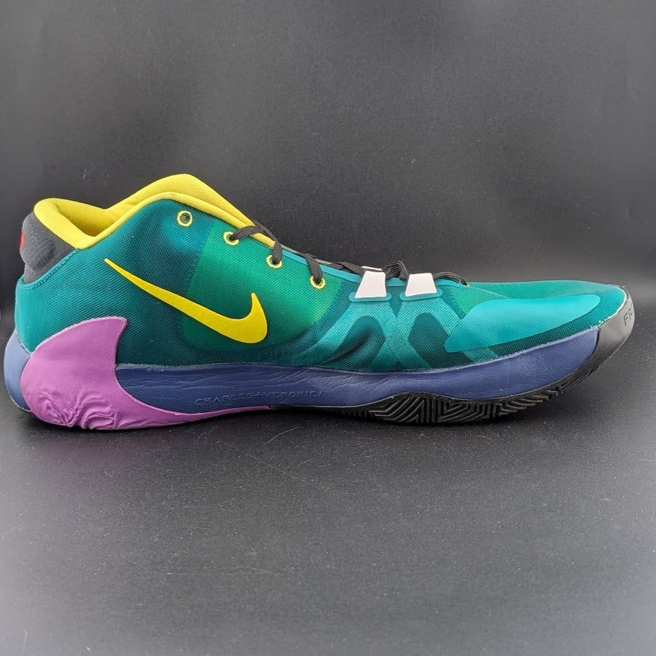 Nike Men's Size 18 Zoom Freak 1 Roots~CT8476-800 Multicolor Basketball Sneaker Nike