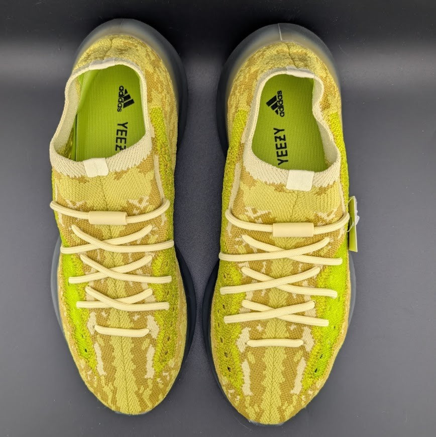 adidas Size 10 Yeezy Boost 380 Hylte Yellow Green Primeknit Men's Sneaker FZ4990 adidas