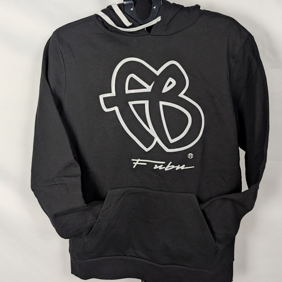 FUBU Men's Long Sleeve Fleece Hoodie Sweatshirt Black Size S/LG/XL/2XL/3XL FUBU