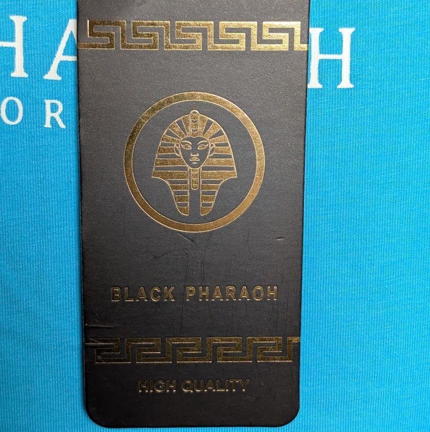 Black Pharaoh Men's Rhinestone Macaw Streetwear T-Shirt Size M Blue NWT Black Pharaoh