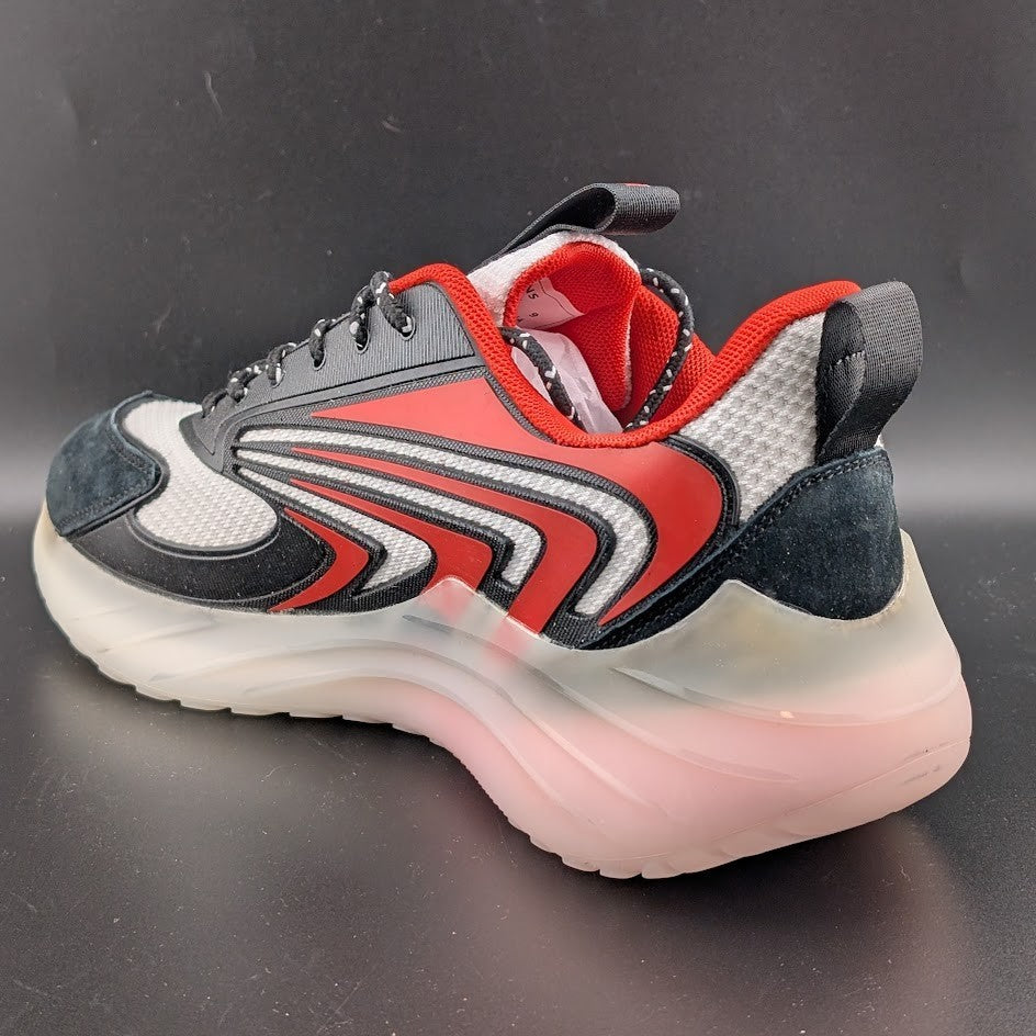 Mazino Krypton Casual Sneakers in Size 9 Superlight Air Soles Blk/Red SC3269 Mazino Krypton