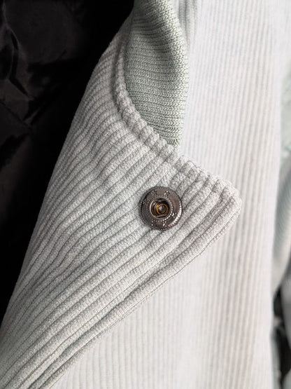 NWOT Reason Mint Green Corduroy Bomber Varsity Jacket XL Reason