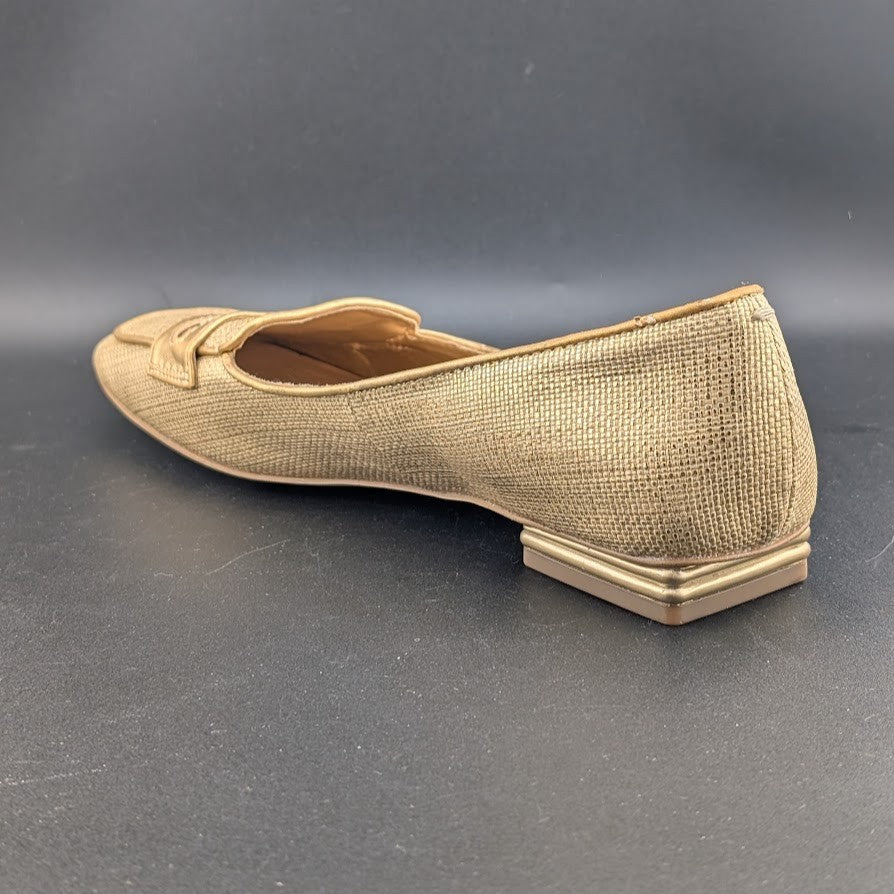 Franco Sarto Size 8 Tesica Metallic Penny Loafer w/ Square Toe Franco Sarto