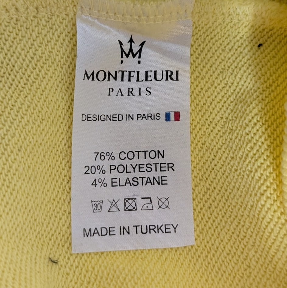 Men's Size Large Luxury Rhinestone Lion Fashion Jersey Sweatshirt Montefleuri Montefleuri Paris