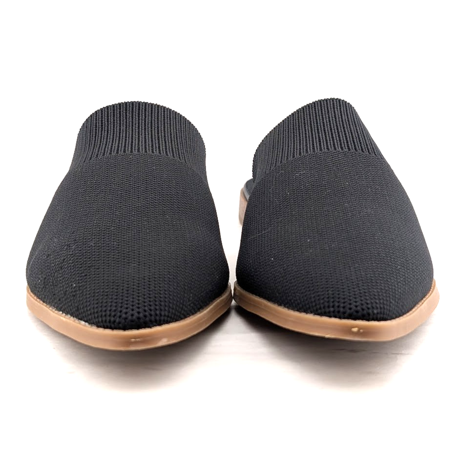 Anne Klein Women's Violet Black Knit Mule Size 9 M Pointed Toe Flat Heel NIB Anne Klein