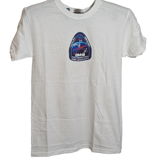 NASA SpaceX White SS T-Shirt Men's Size Small 100% Cotton Unbranded